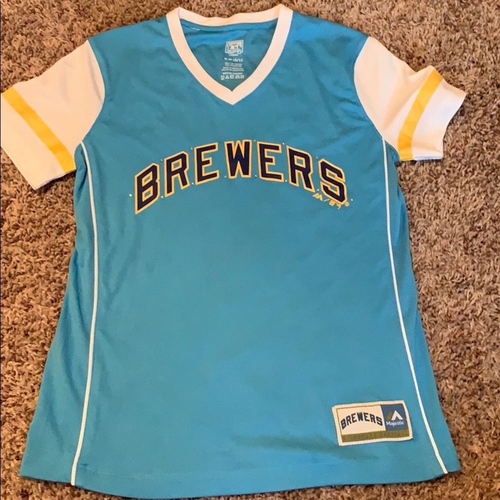 Milwaukee Brewers Jersey with Rhinestones NWOT